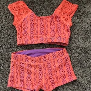 California Kisses Paradise Coral dance outfit